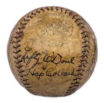 1930 Philadelphia Phillies Team Signed Baseball With 13 Signatures Including Lefty ODoul, Chuck Klein & Pinky Whitney (Beckett PreCert)